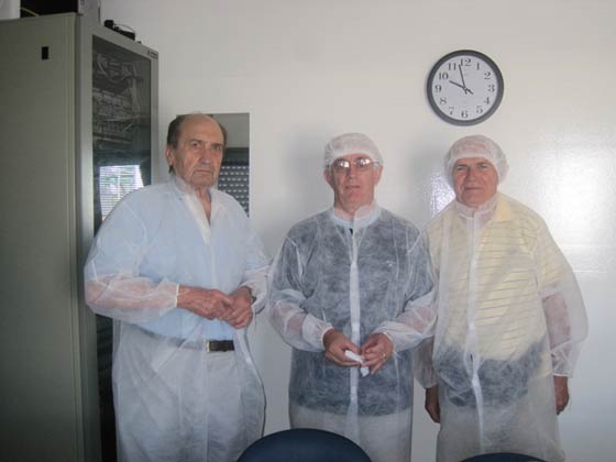 Giuseppe Ropolo en la visita a Ilolay con Eduardo Jose Ropolo y Roberto Angel Willener (12/Feb/2010)