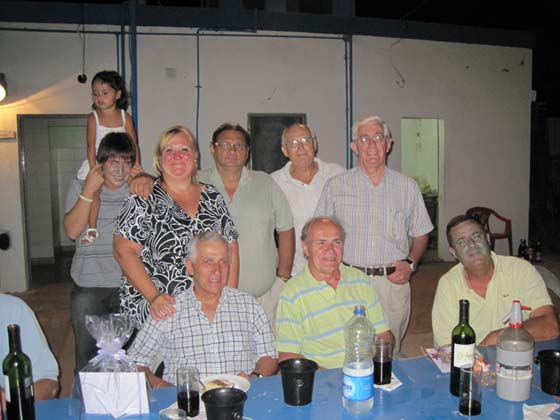 Angelo Ropolo y Giuseppe Ropolo en la cena de recepci�n en Rafaela (09/Feb/2010)