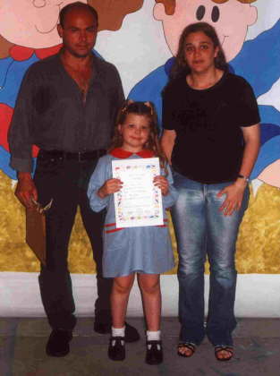 Evangelina Tolisso con Horacio Amilcar Nieto y Julieta Belen Nieto (Ao 2001)