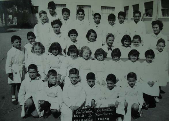 Con los compaeros de la escuela primaria (Ao 1955)