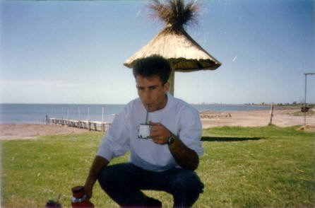 Horacio Miguel Tolisso en la laguna de Miramar, provincia de Crdoba (2001)