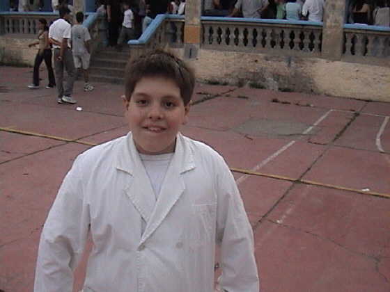 Octavio Xavier Ropolo en la escuela Los Robles (Dic/2002)